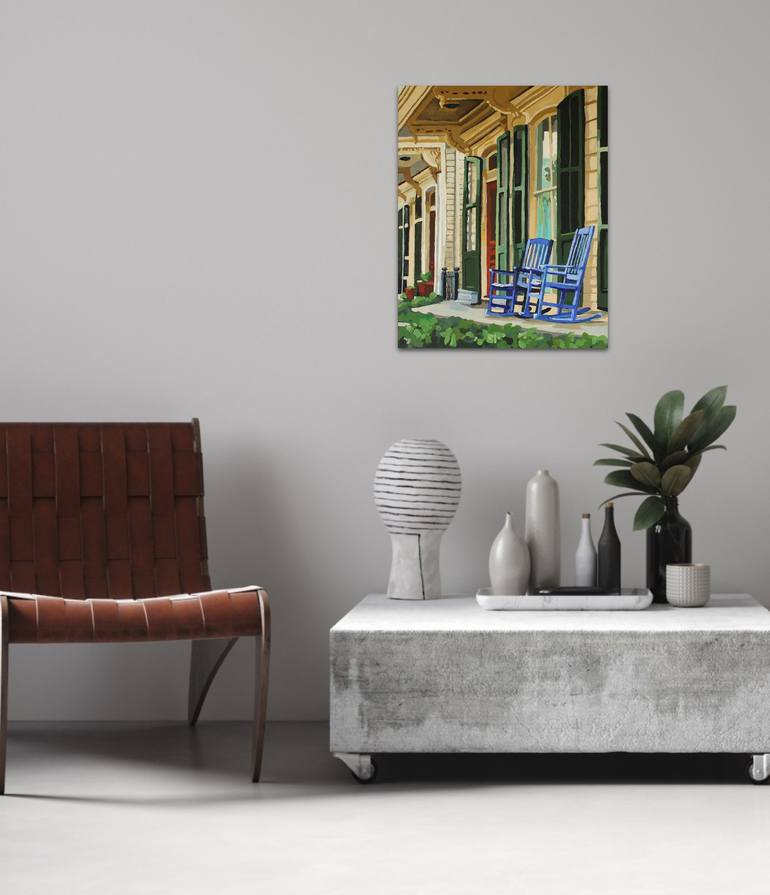 Original Impressionism Architecture Painting by Melinda Patrick
