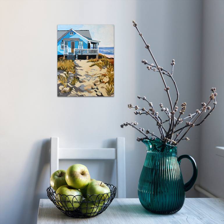 Original Impressionism Beach Painting by Melinda Patrick