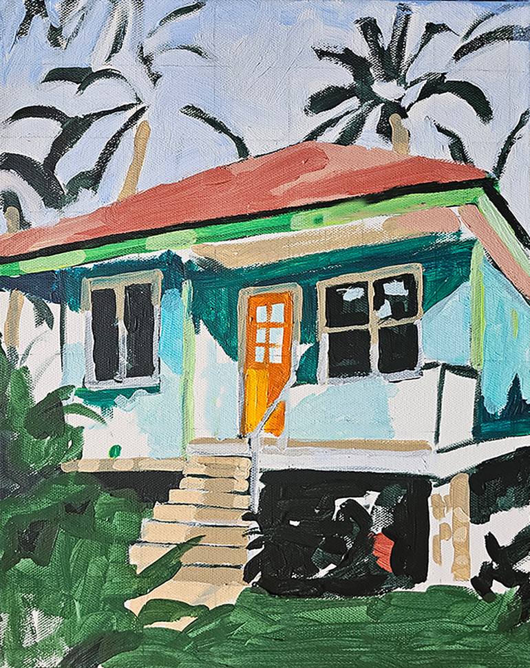 Original Impressionism Architecture Painting by Melinda Patrick