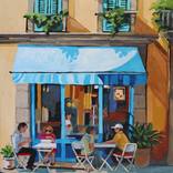 Blue Awning in the Sun by Melinda Patrick