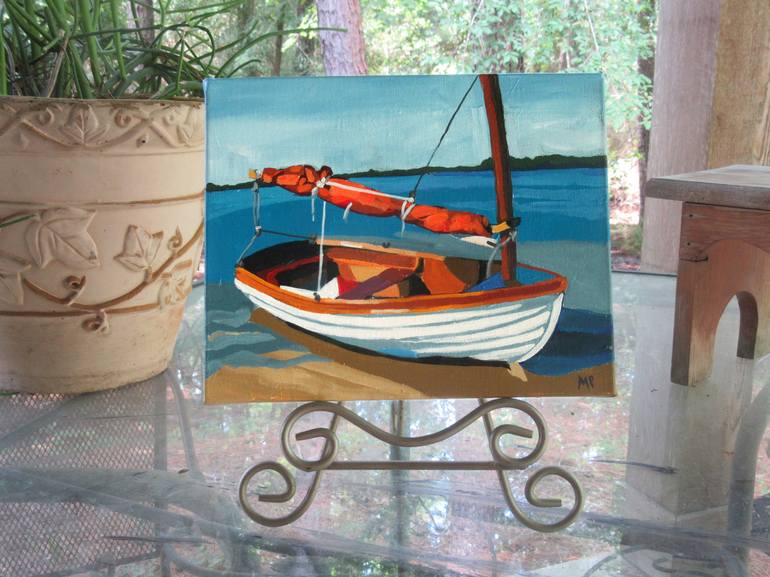 Original Figurative Boat Painting by Melinda Patrick