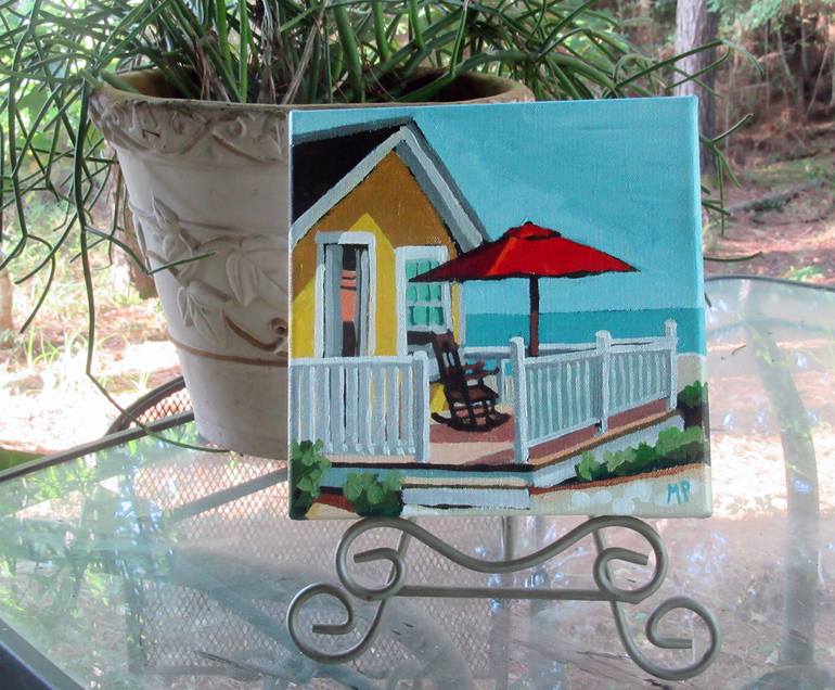 Original Illustration Beach Painting by Melinda Patrick