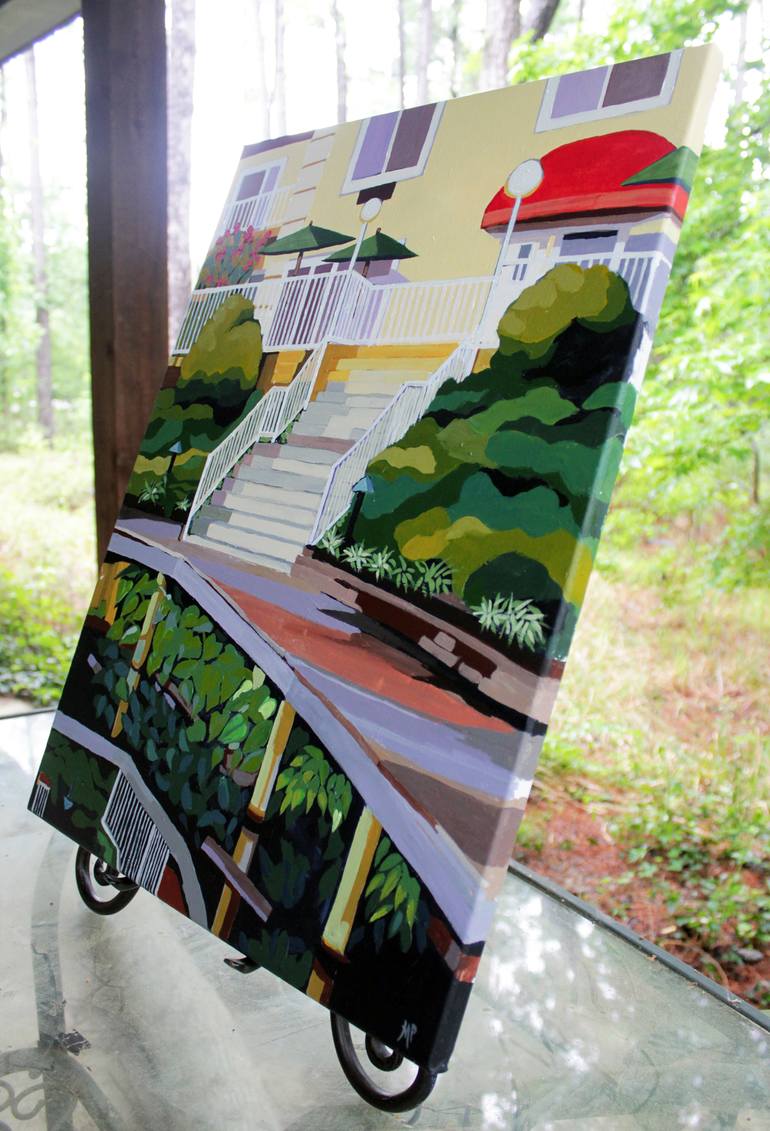 Original Illustration Garden Painting by Melinda Patrick