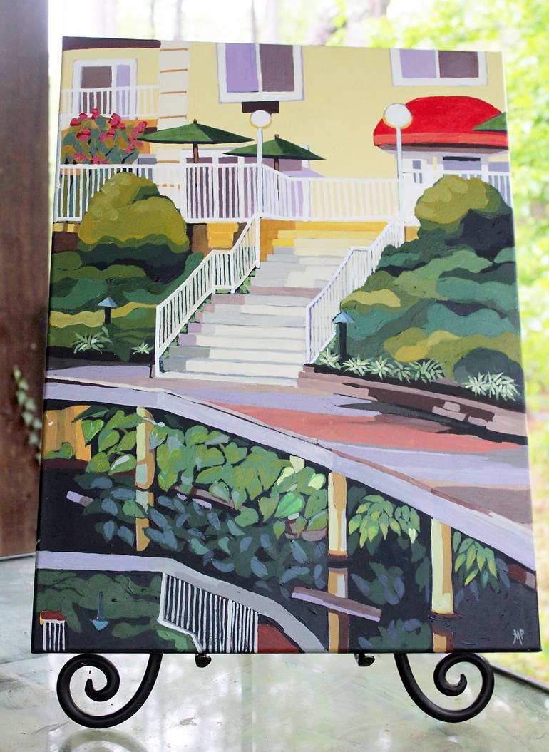 Original Illustration Garden Painting by Melinda Patrick