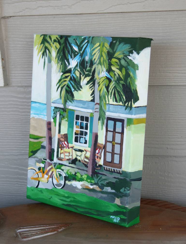 Original Impressionism Beach Painting by Melinda Patrick