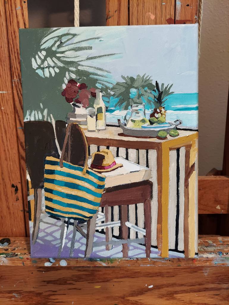 Original Beach Painting by Melinda Patrick