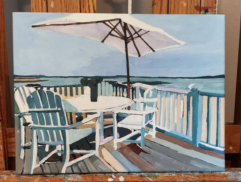 Original Beach Painting by Melinda Patrick