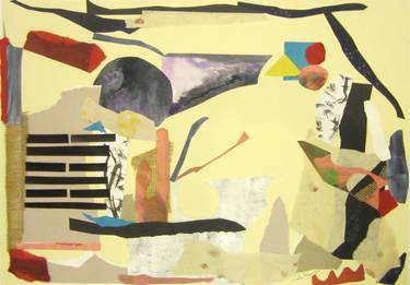 Print of Abstract Expressionism Abstract Collage by Lee PIERCE