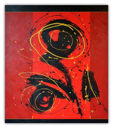 Original Abstract Calligraphy Paintings by Cerj lalonde