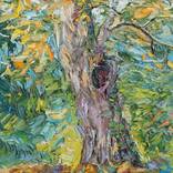 Old Tree in Autumn Painting by Lia Aminov
