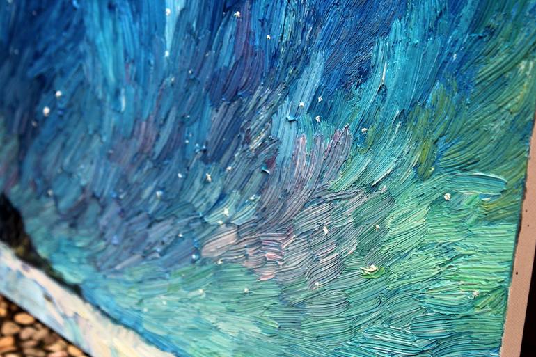 Original Impressionism Landscape Painting by Lia Aminov