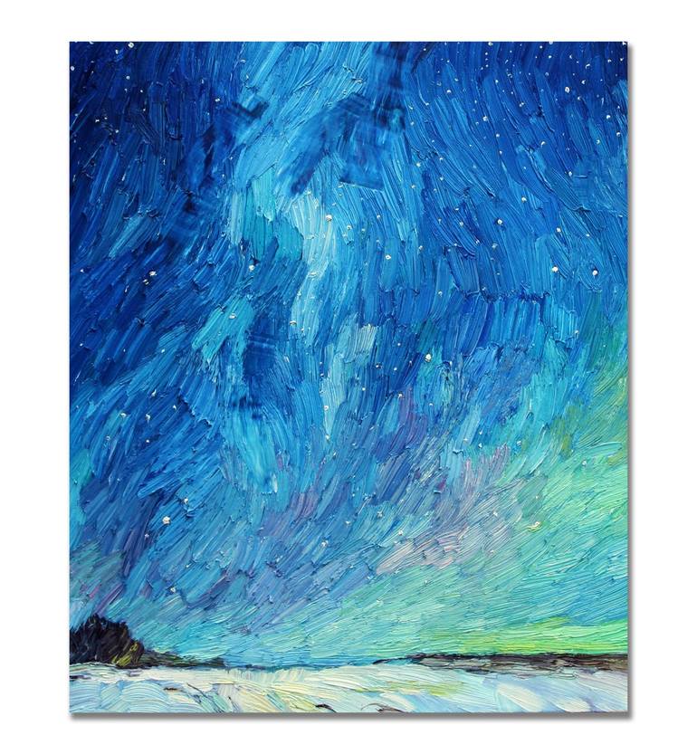 Original Impressionism Landscape Painting by Lia Aminov