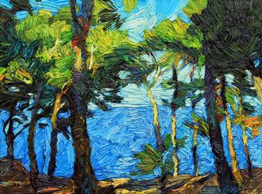 Print of Impressionism Tree Paintings by Lia Aminov