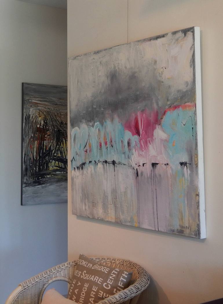 Original Abstract Expressionism Abstract Painting by Natalie Green