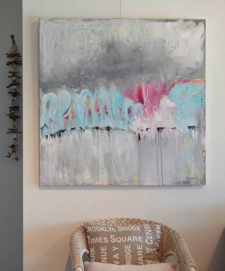 Original Abstract Expressionism Abstract Painting by Natalie Green