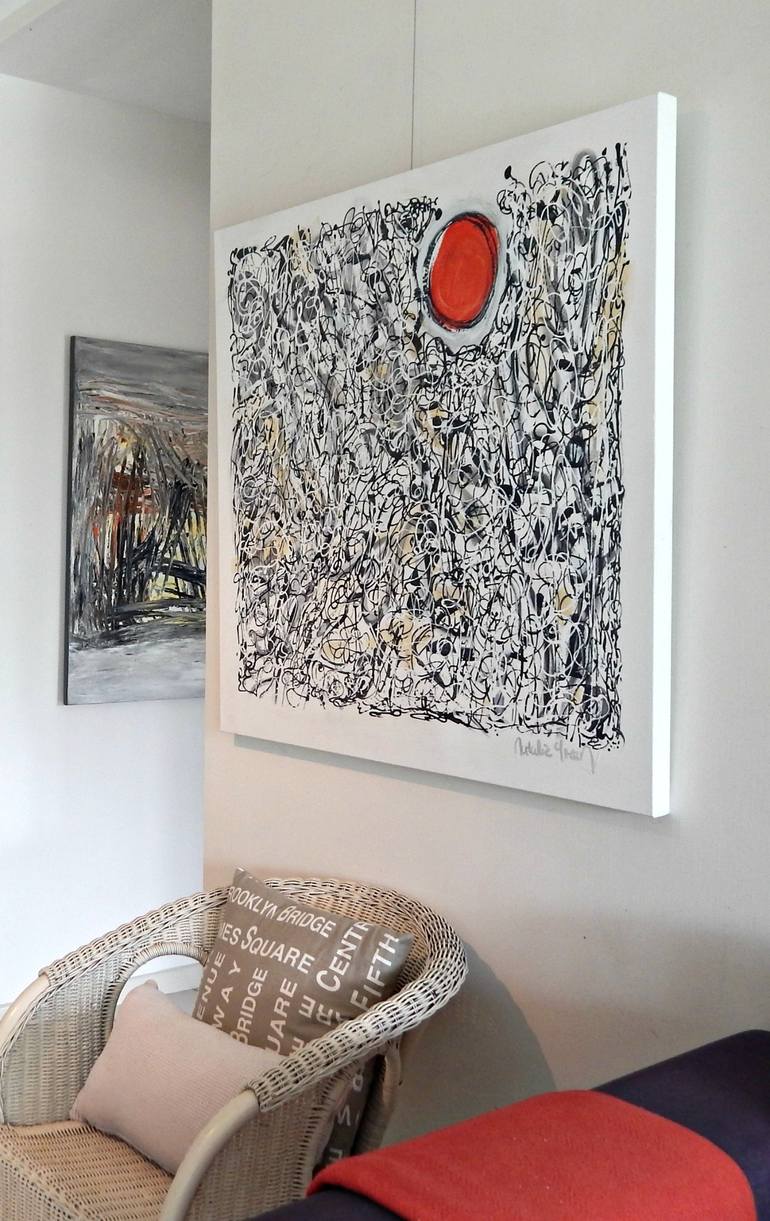 Original Abstract Expressionism Abstract Painting by Natalie Green