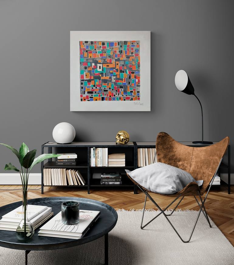 Original Abstract Expressionism Abstract Painting by Natalie Green
