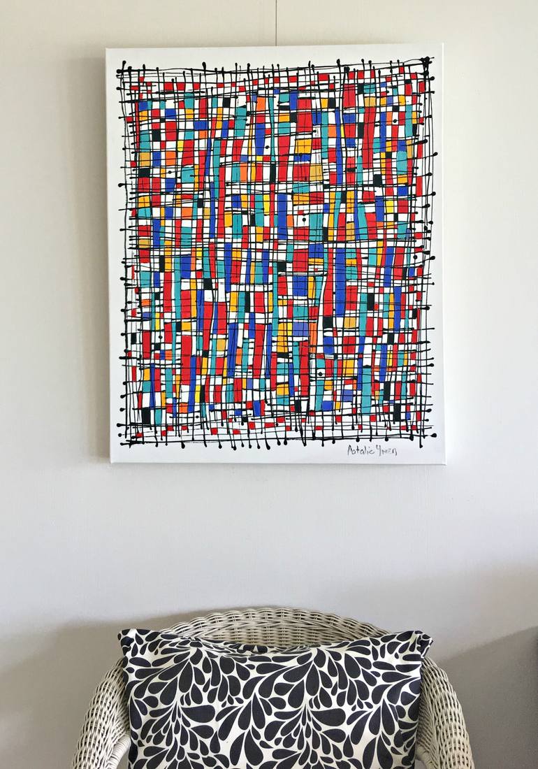 Original Abstract Expressionism Abstract Painting by Natalie Green