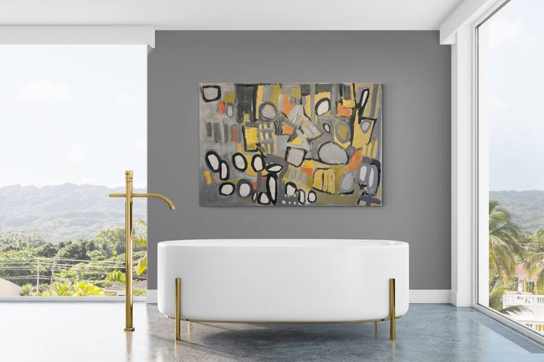 Original Abstract Expressionism Abstract Painting by Natalie Green