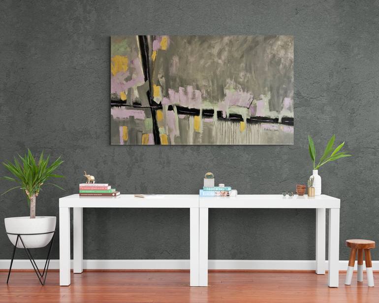 Original Abstract Aerial Painting by Natalie Green