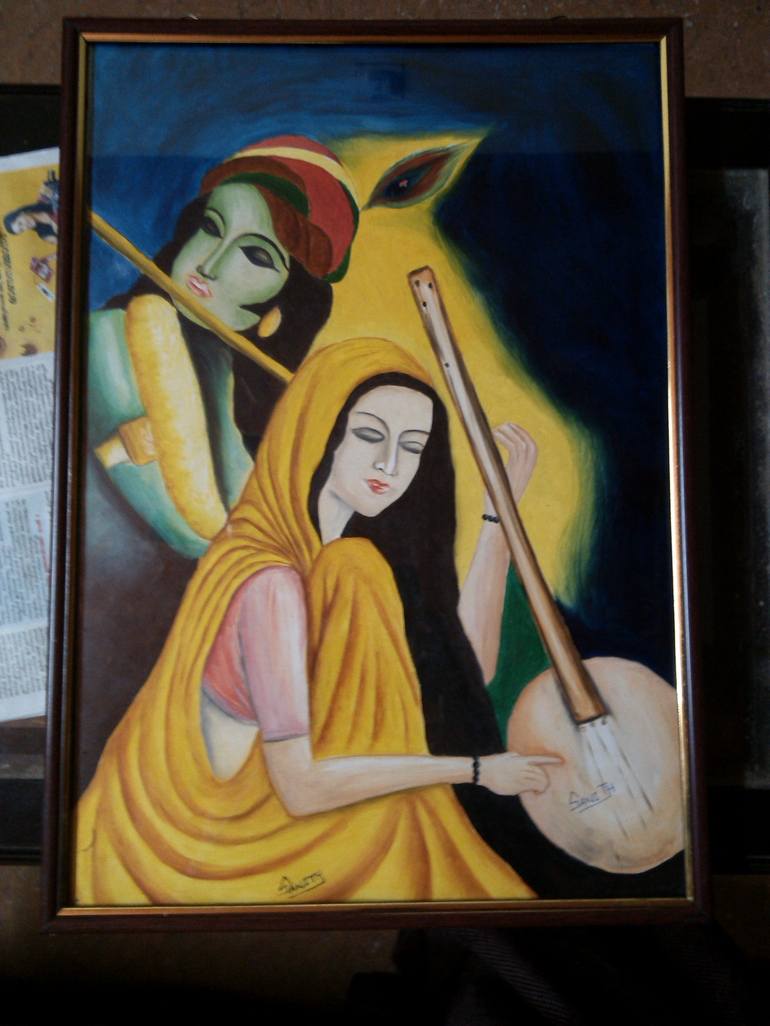 MEERA KRISHNA Painting by SANITH RAJ S | Saatchi Art