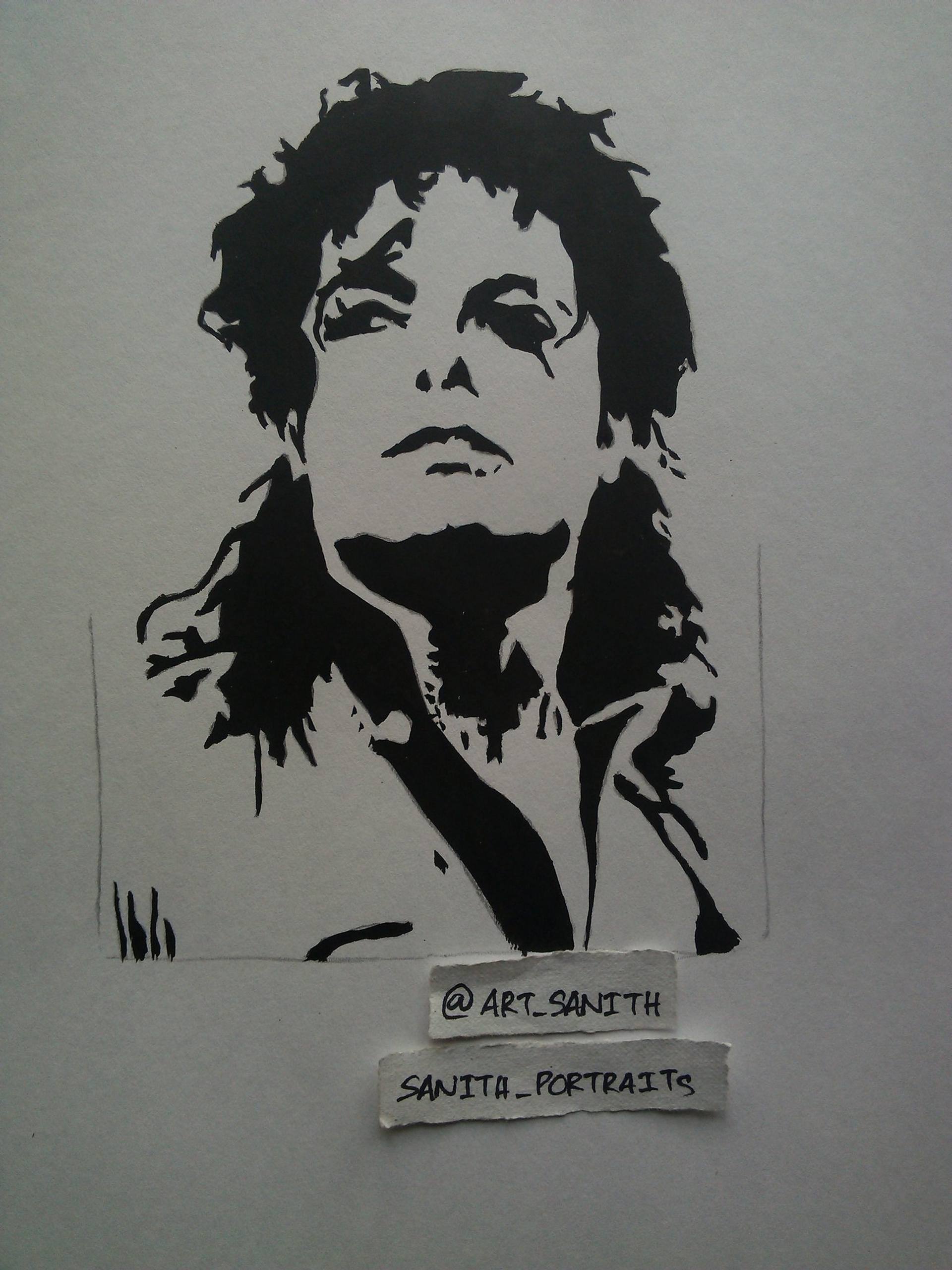 MICHAEL JACKSON Drawing by Sanith Raj S | Saatchi Art