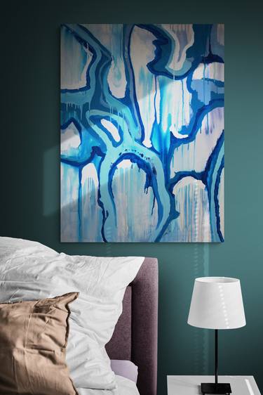 Original Abstract Water Paintings by Veronica Formos