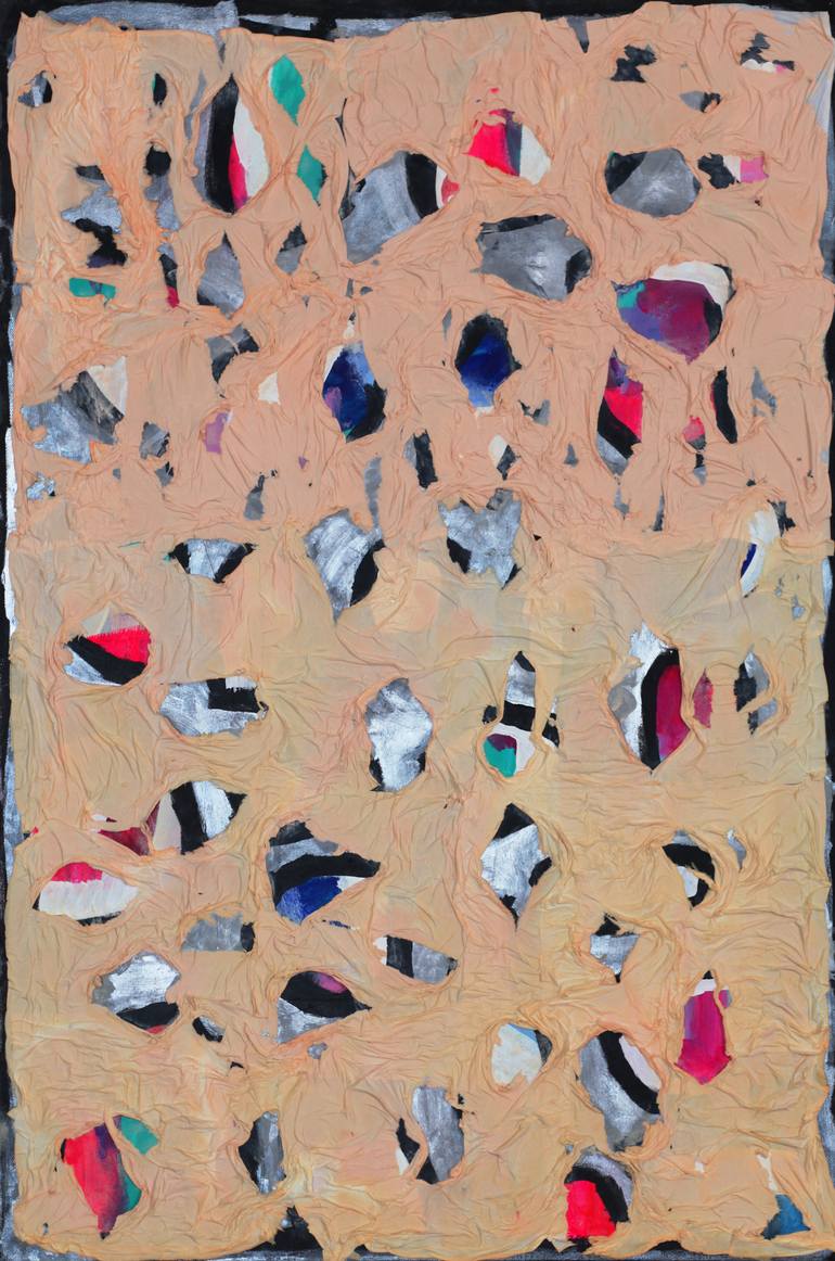 Original Abstract Love Mixed Media by Veronica Formos