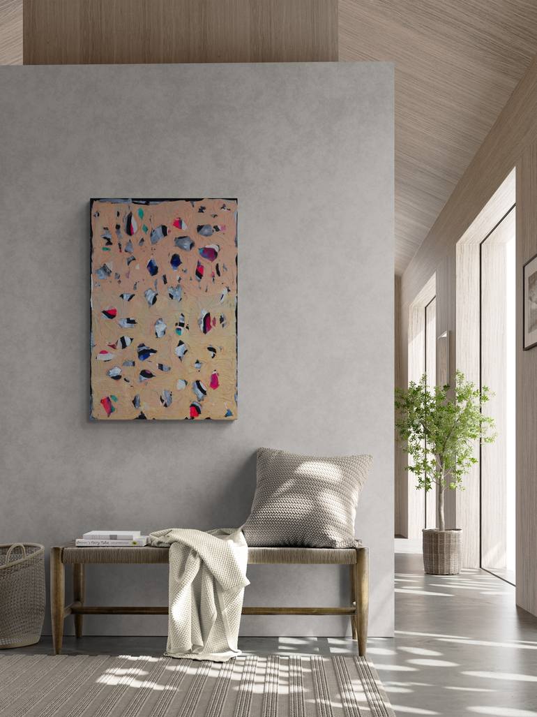 Original Abstract Love Mixed Media by Veronica Formos
