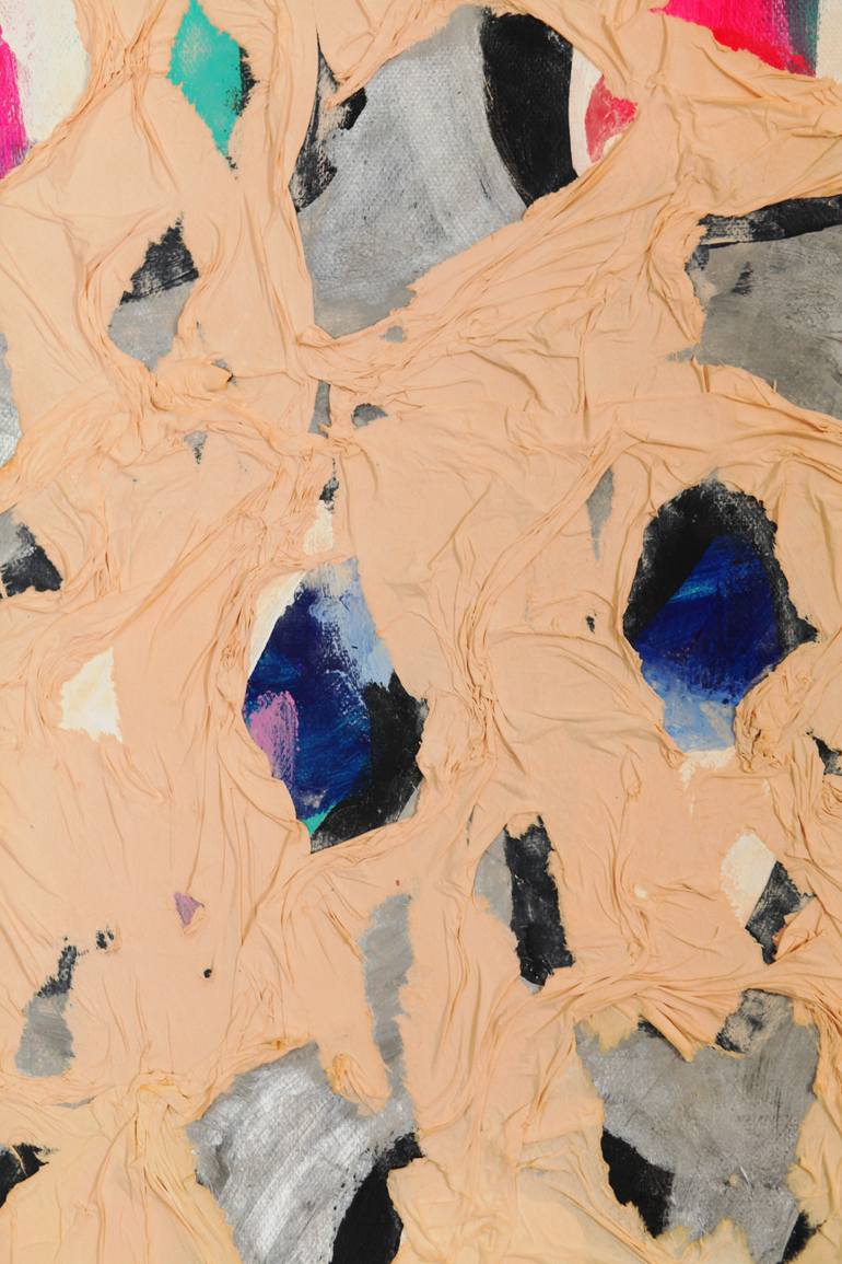 Original Abstract Love Mixed Media by Veronica Formos