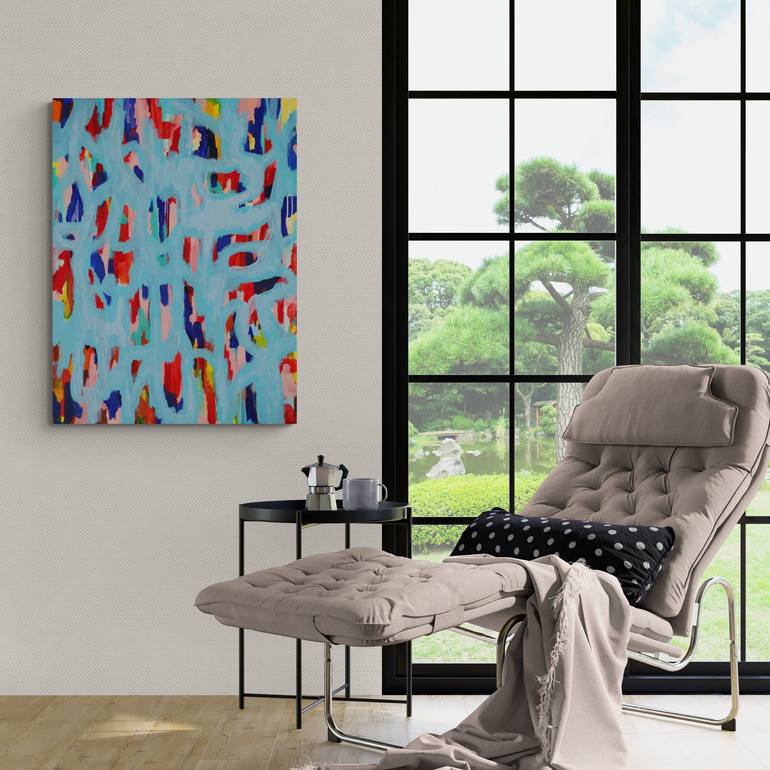 Original Abstract Travel Painting by Veronica Formos