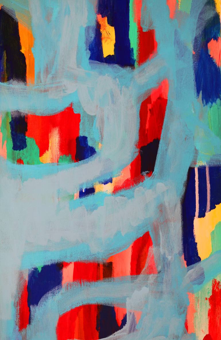 Original Abstract Travel Painting by Veronica Formos