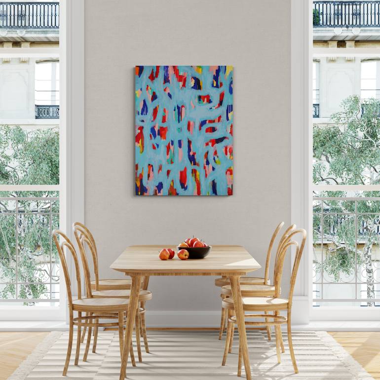 Original Abstract Travel Painting by Veronica Formos