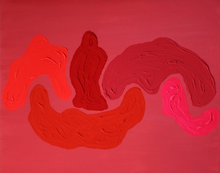 Original Abstract Patterns Painting by Veronica Formos