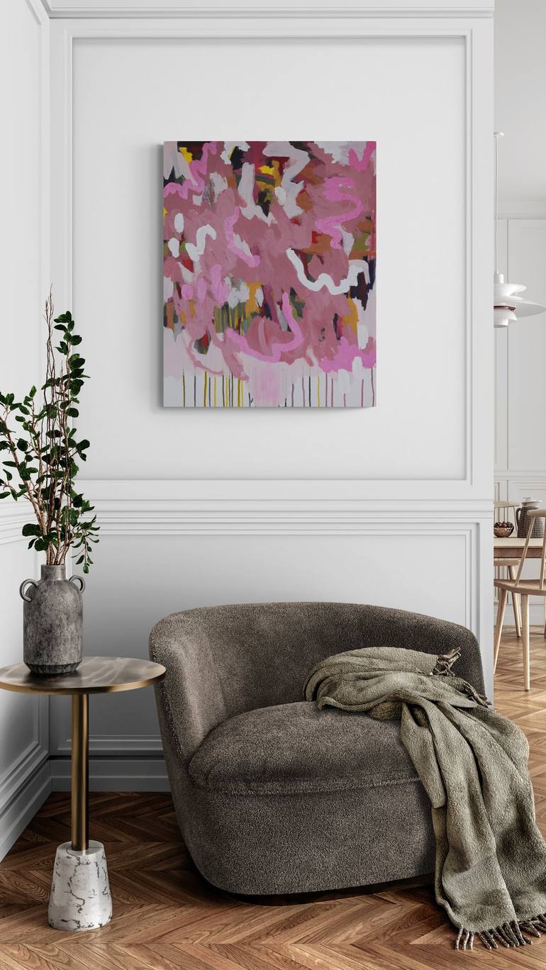 Original Impressionism Abstract Painting by Veronica Formos