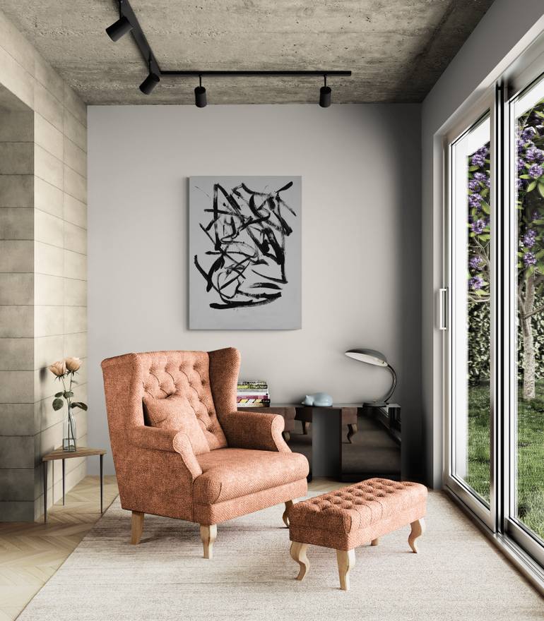 Original Abstract Expressionism Abstract Painting by Veronica Formos