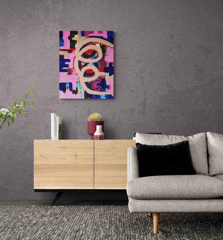 Original Abstract Love Painting by Veronica Formos
