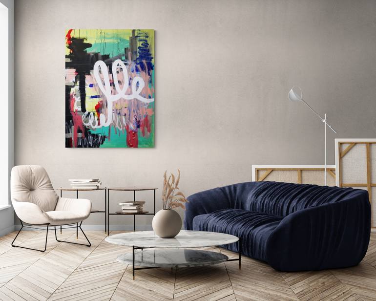 Original Abstract Time Painting by Veronica Formos