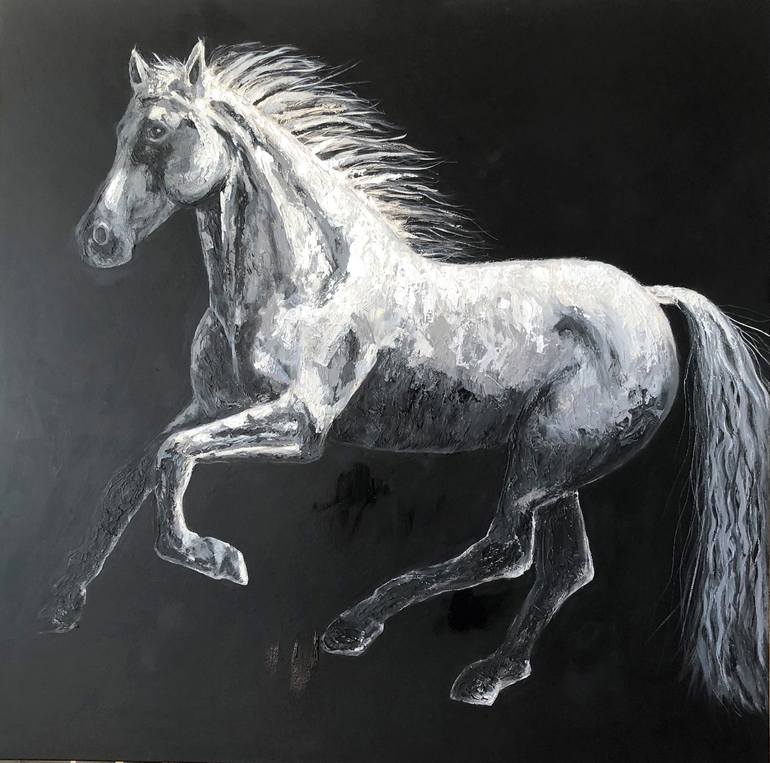 Original Horse Painting by Julie Roberts