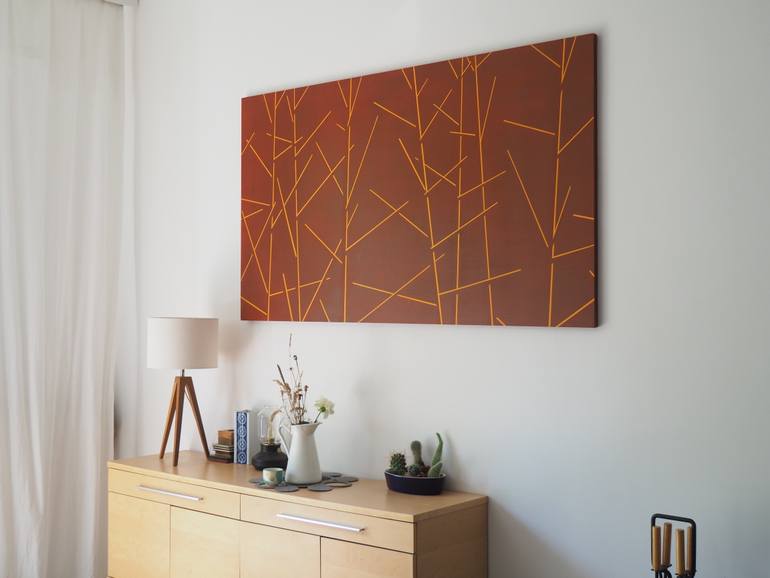 Original Abstract Landscape Painting by Robert Motelski