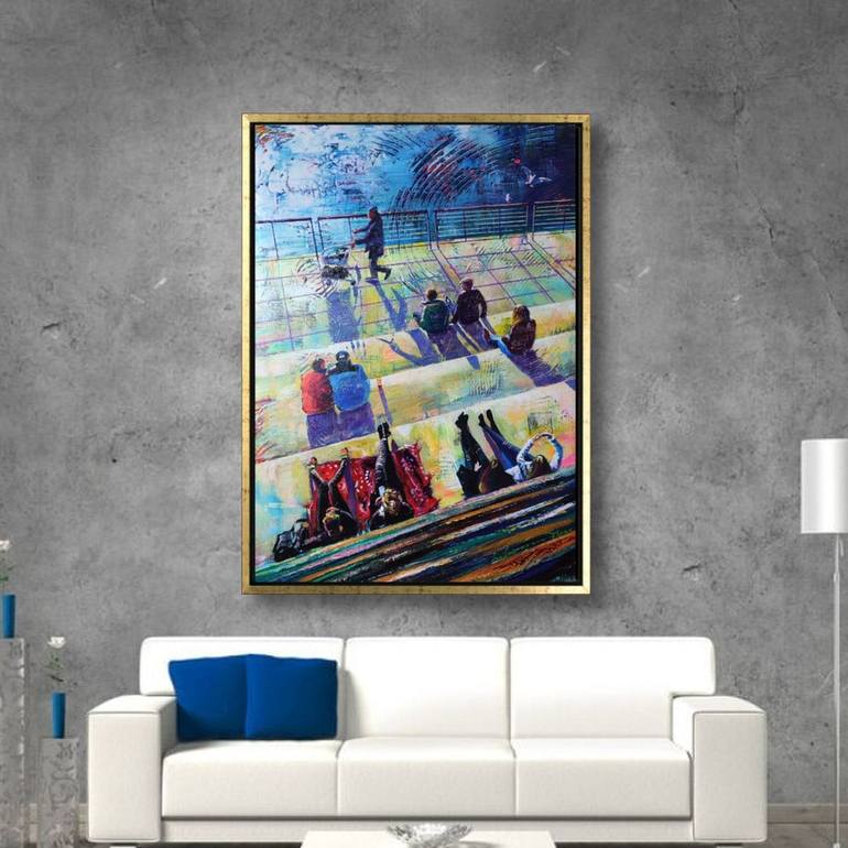 Original Impressionism Cities Painting by Ion Sheremet