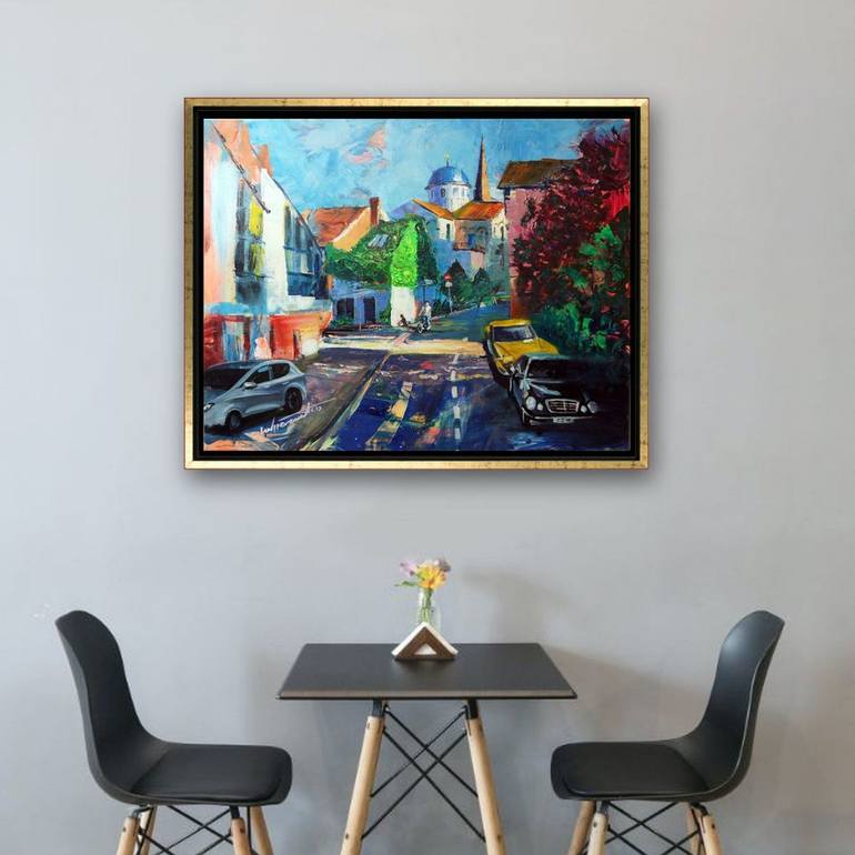 Original Impressionism Cities Painting by Ion Sheremet