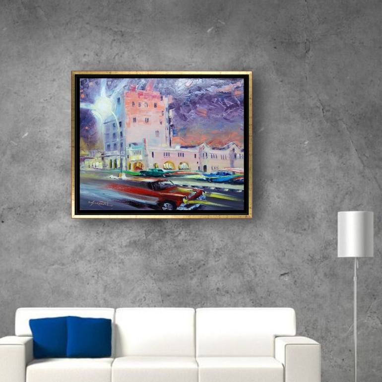 Original Impressionism Cities Painting by Ion Sheremet