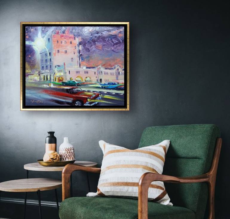 Original Impressionism Cities Painting by Ion Sheremet