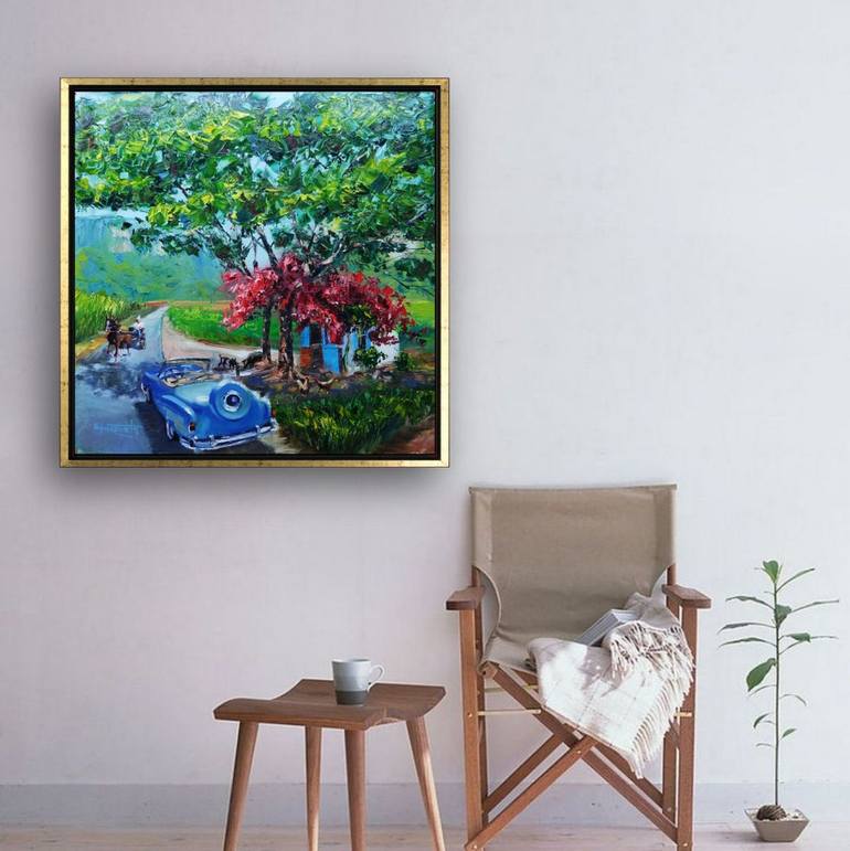 Original Impressionism Landscape Painting by Ion Sheremet