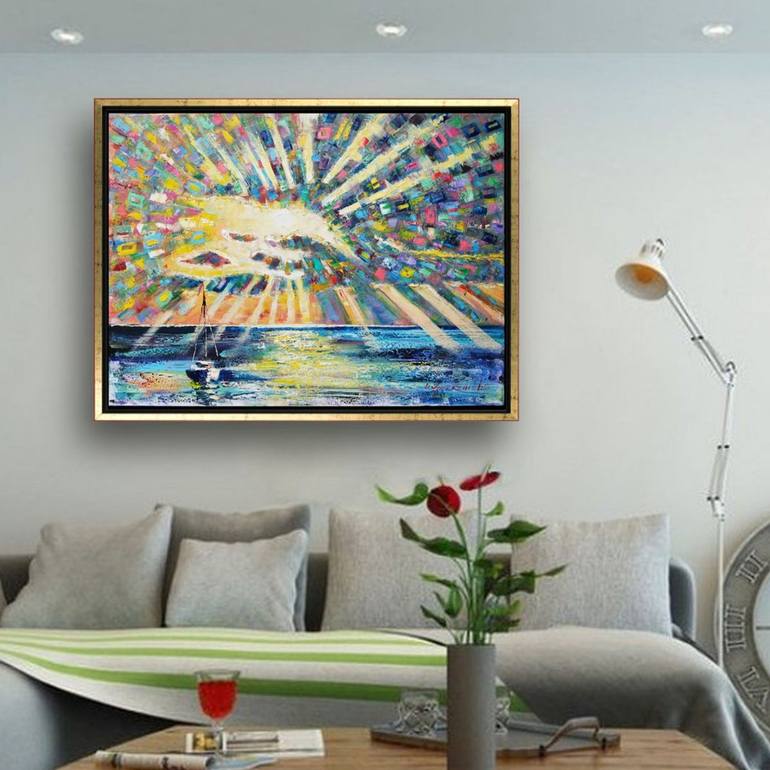 Original Impressionism Seascape Painting by Ion Sheremet