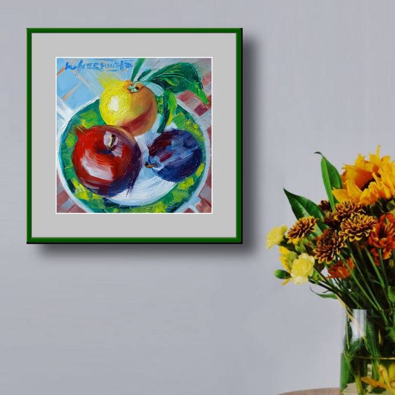 Original Impressionism Still Life Painting by Ion Sheremet