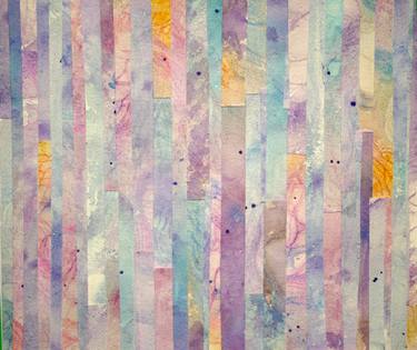 Original Abstract Expressionism Patterns Collage by Kimberly Eaton