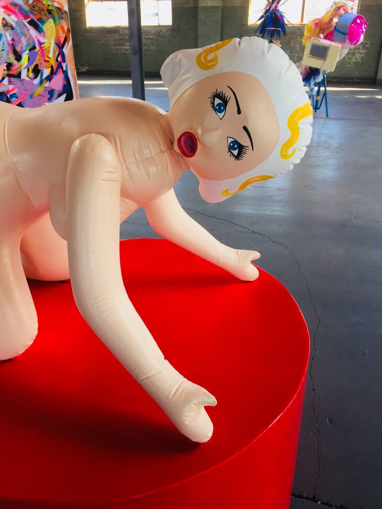 Original Expressionism Erotic Sculpture by Kerry Samantha Boyes