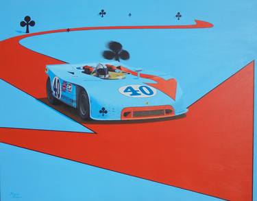 Original Abstract Expressionism Car Paintings by Kieran Roberts